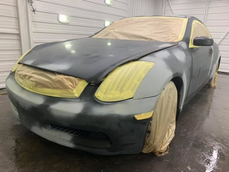 Auto Body Shop in Montreal Infinity g35 2004 before